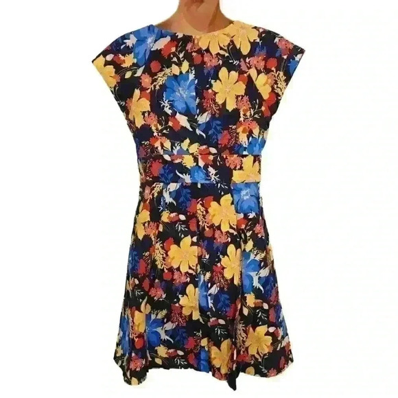 Anthropology Plenty by Tracy Reese Tania Cap-Sleeve Fit-and-Flare Dress $159 - Picture 5 of 11